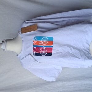 Krimson Klover Crew Pullover Sweatshirt Biking White L